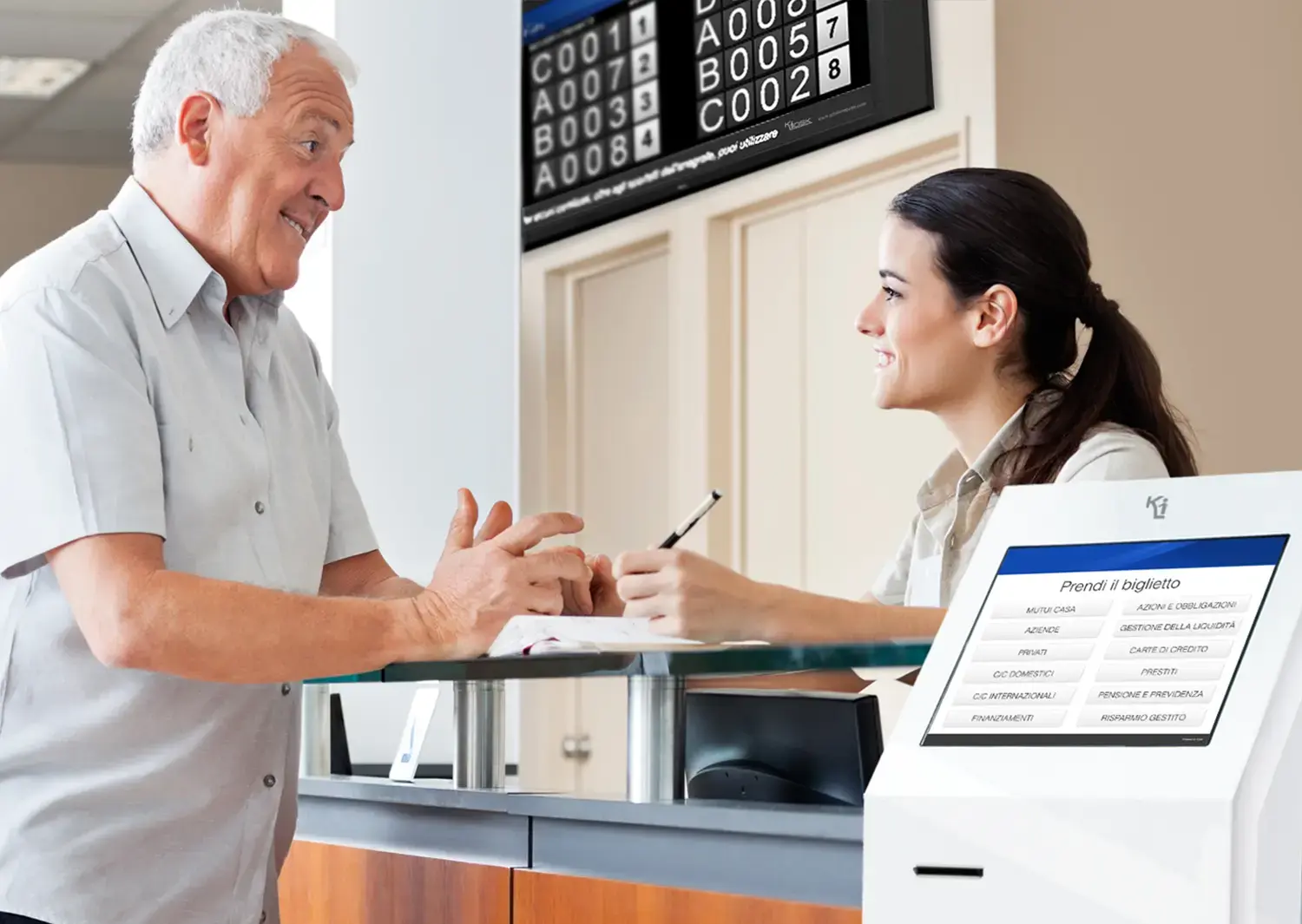 sistema di gestione code o eliminacode per uffici pubblici